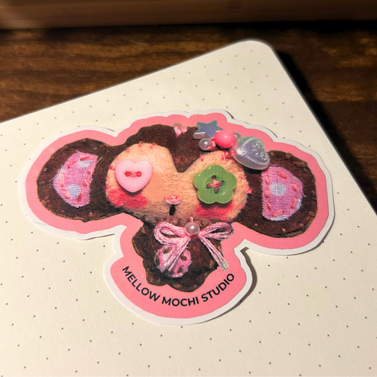 Pink Monkey - Vinyl Sticker