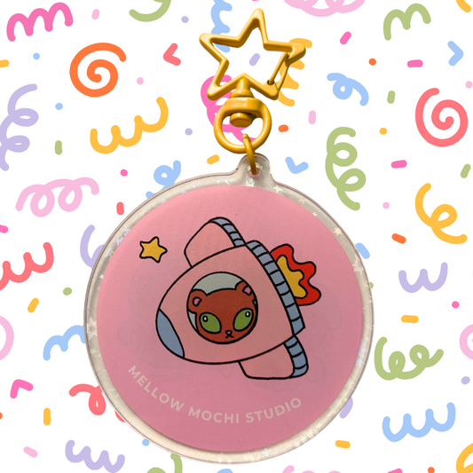Space Buddies - Holographic Acrylic Keychain