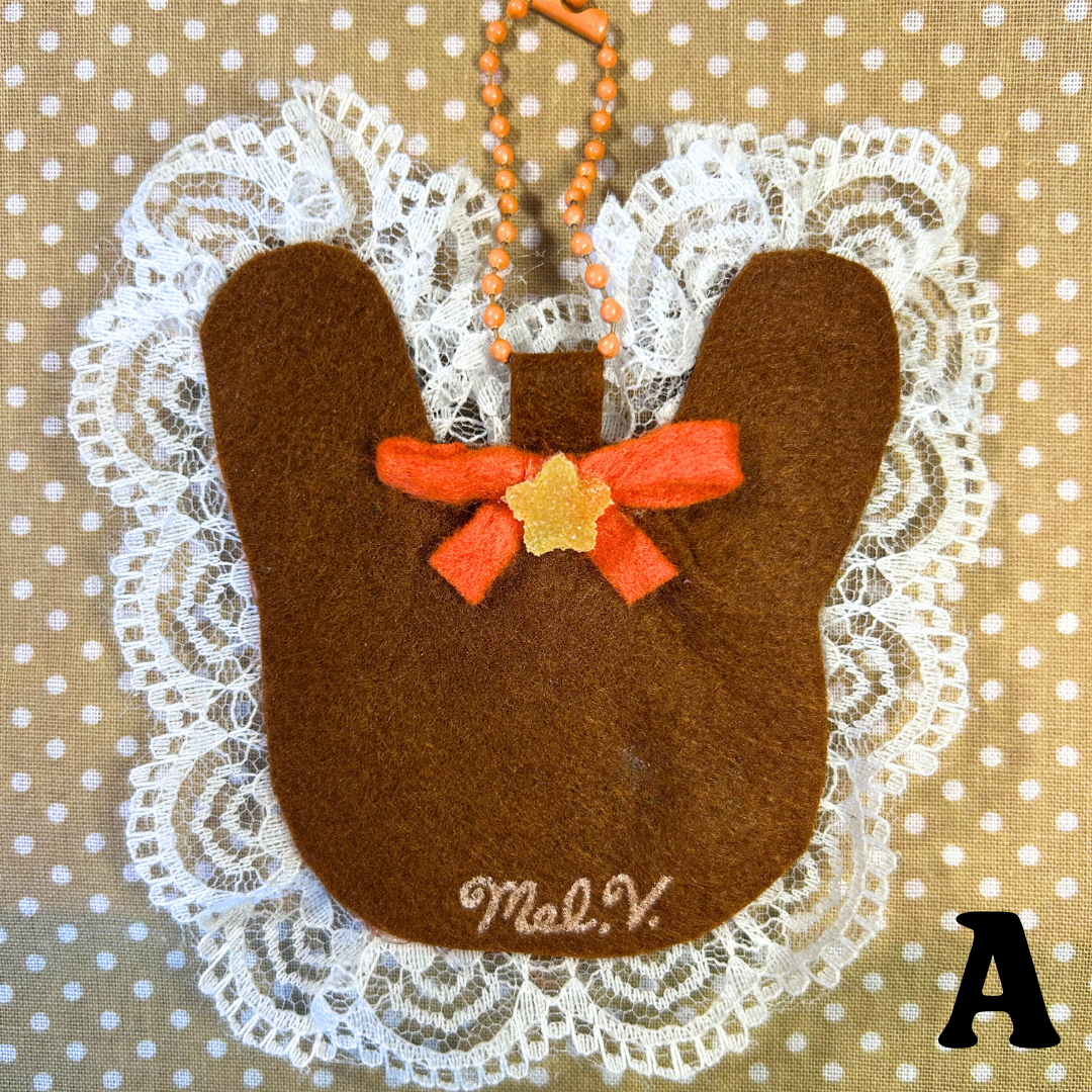 Baddie Bunny Felt Keychain