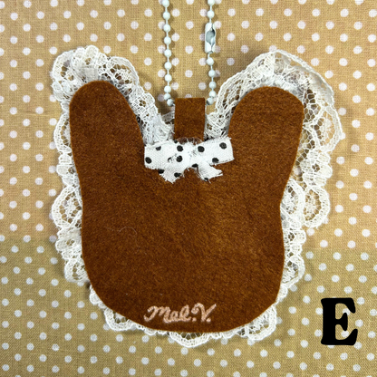 Baddie Bunny Felt Keychain