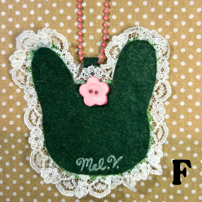 Baddie Bunny Felt Keychain