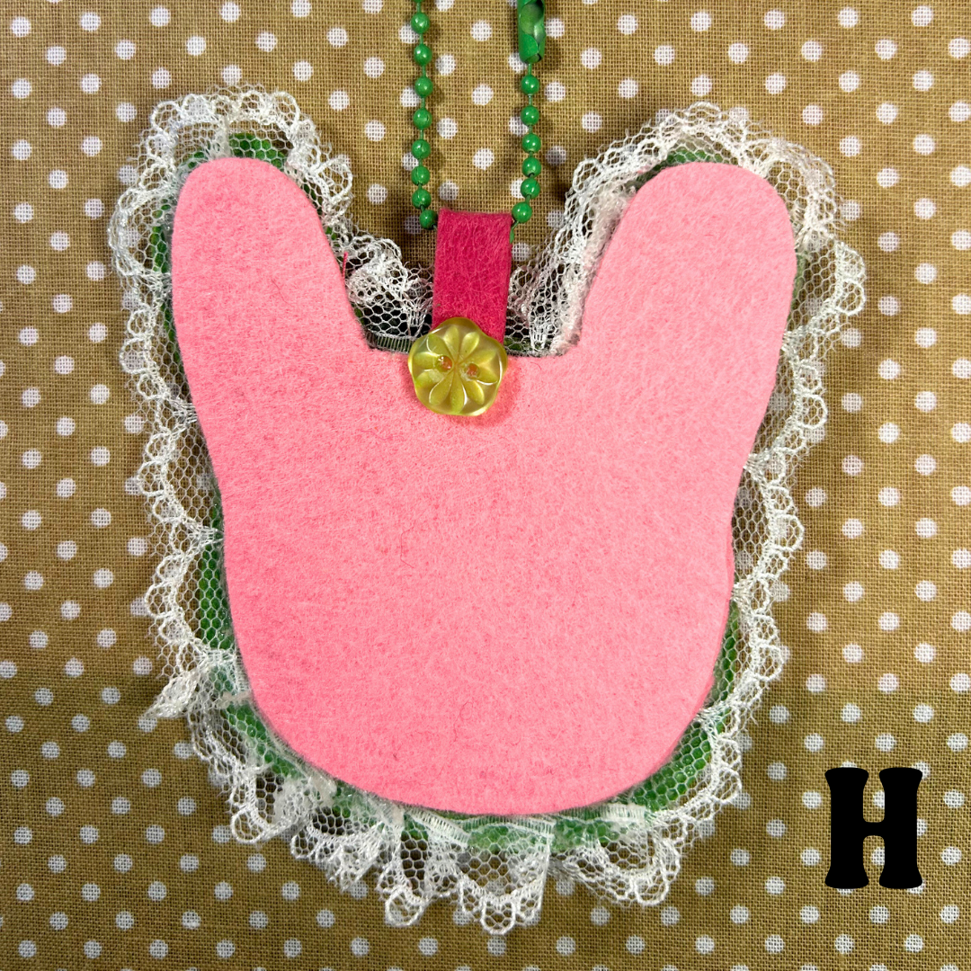 Baddie Bunny Felt Keychain