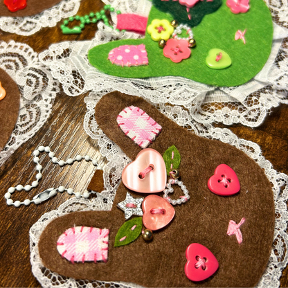 Baddie Bunny Felt Keychain