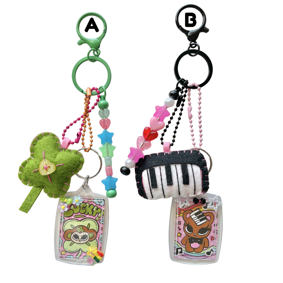 Cute Character Cluster Bag Charm