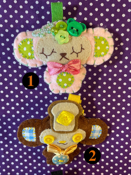 Cute Felt Monkey Keychain
