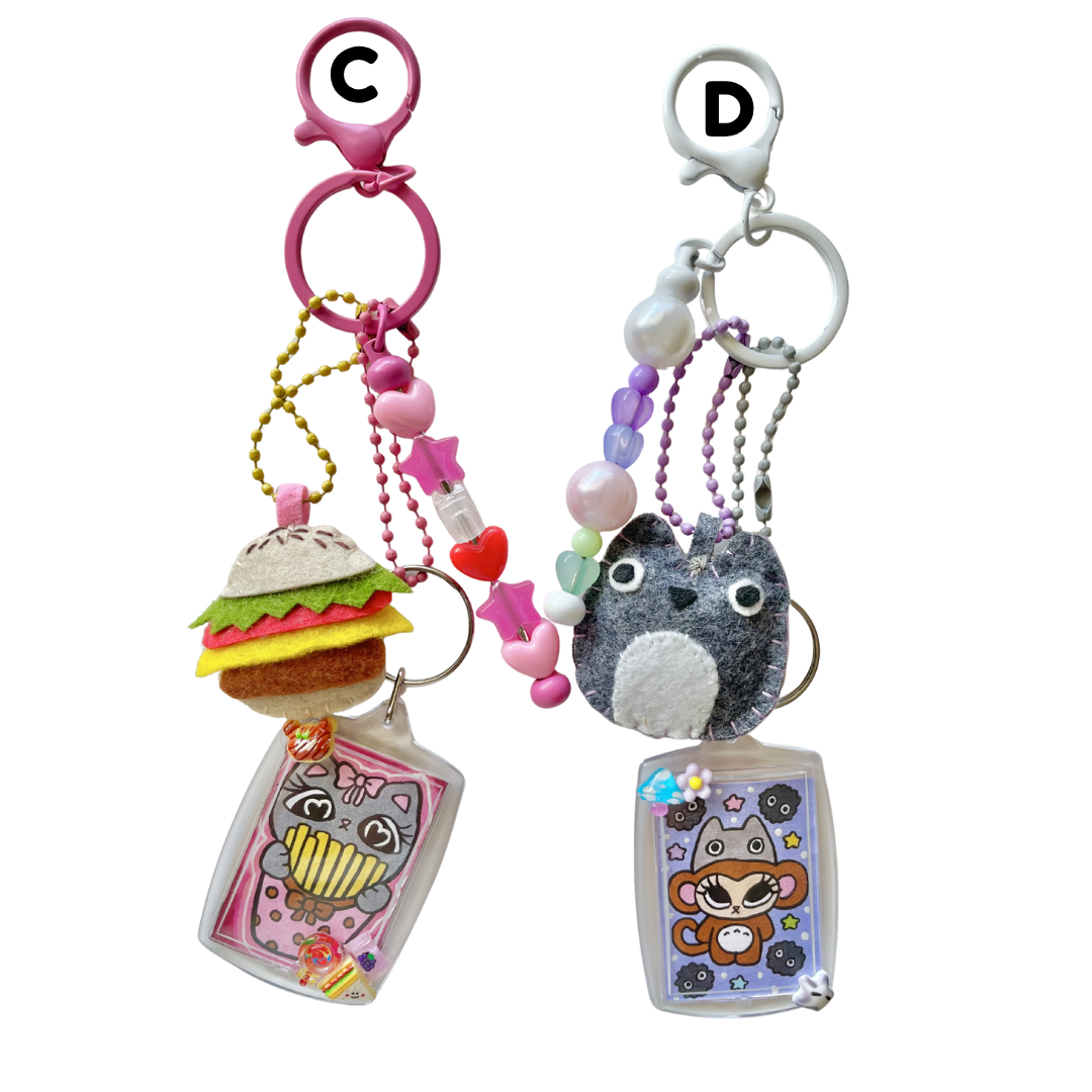 Cute Character Cluster Bag Charm