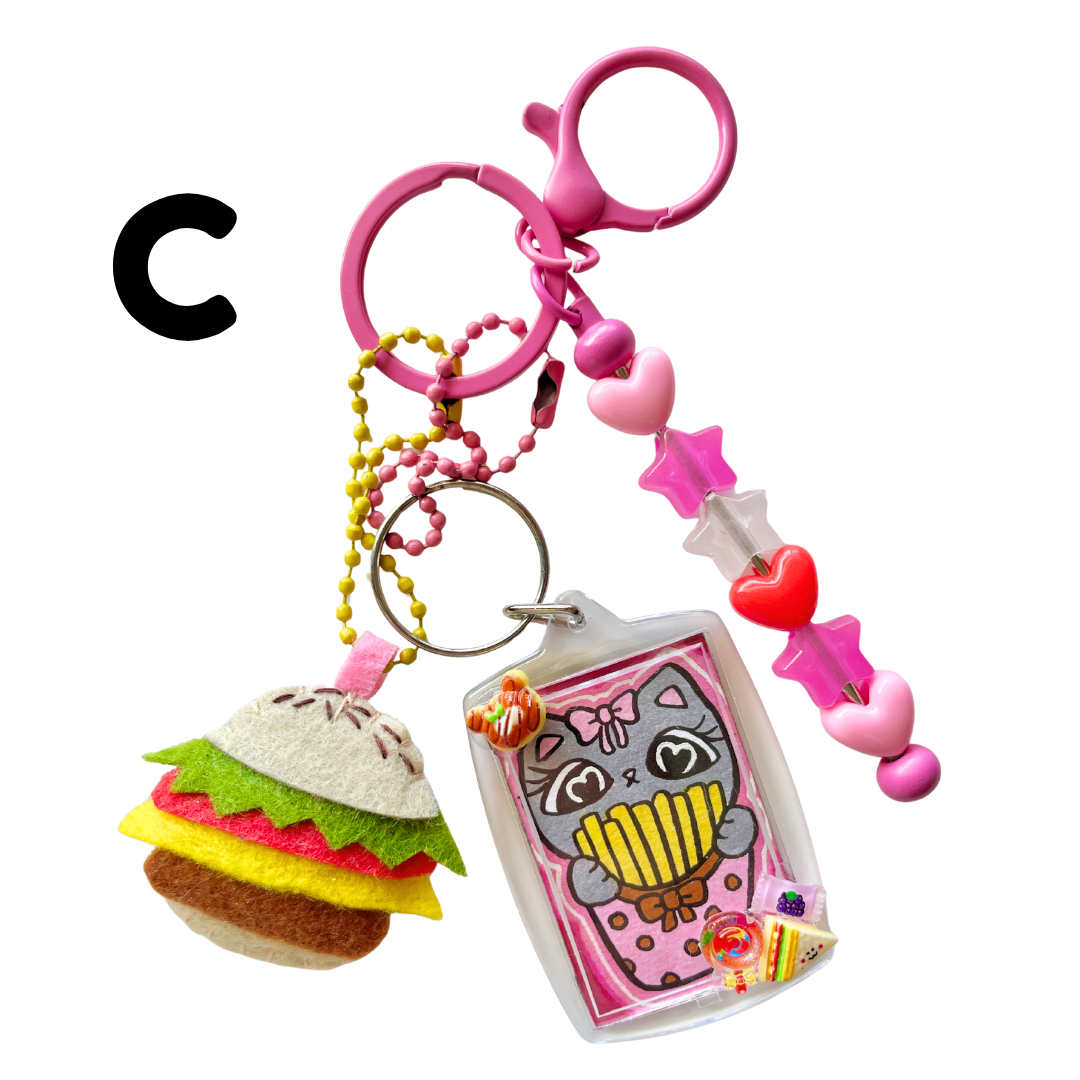 Cute Character Cluster Bag Charm