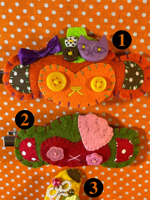 Funky Kawaii Felt Hair Clips