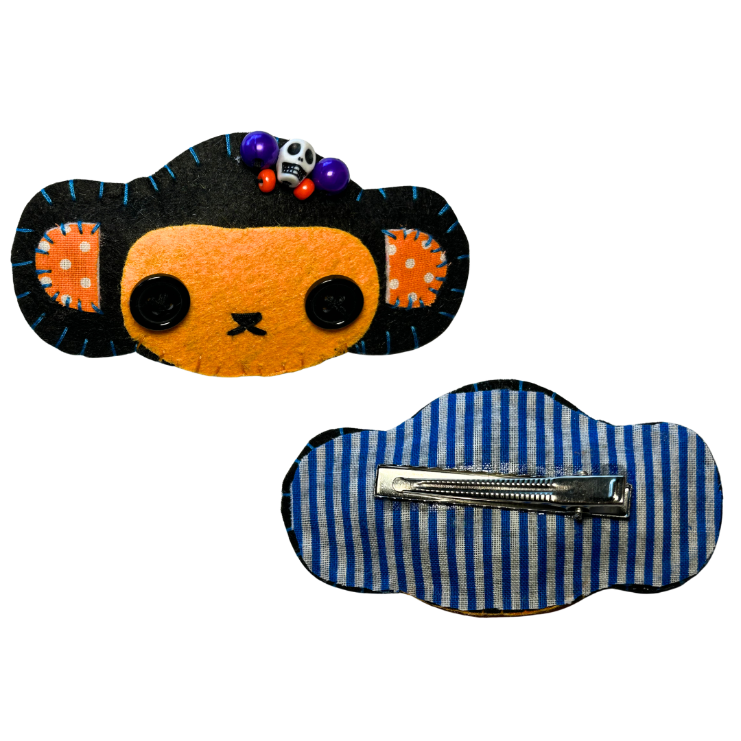 Halloween Style Monkey Felt Hair Clip
