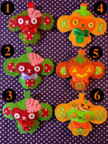 Halloween Themed Felt Monkeys Keychain