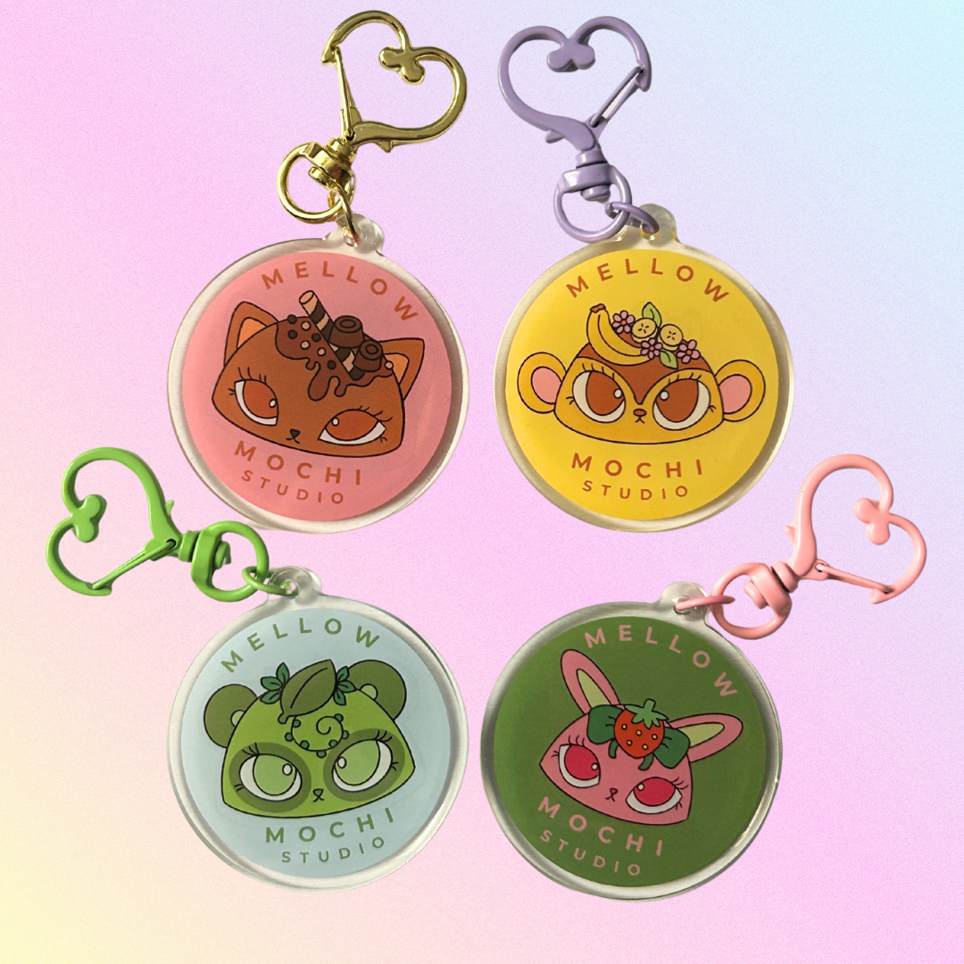 Mellow Mochis - Acrylic Keychain