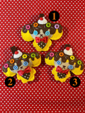 Sundae Felt Monkey Keychain