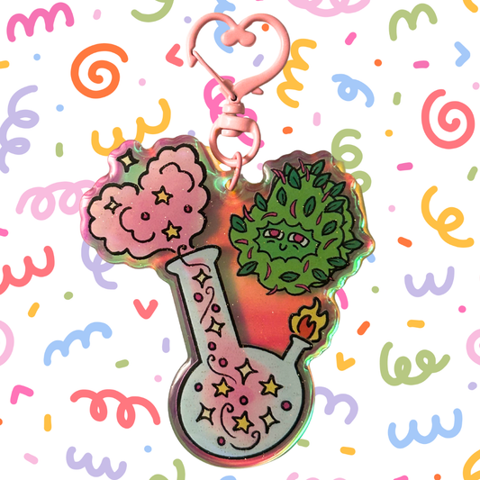 Cute Stoner - Acrylic Keychain