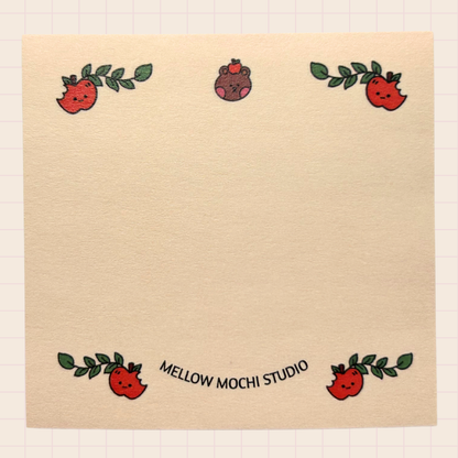 Fuji (Cute Apple Bear) - Sticky Notes