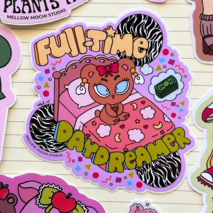 Full-Time Daydreamer - Vinyl Sticker