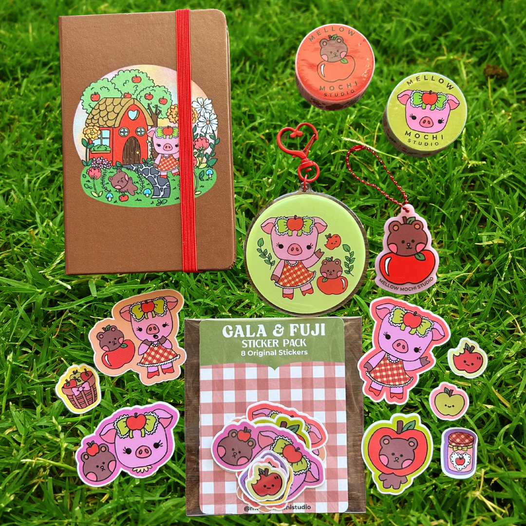 Gala & Fuji Collection - Stickers, Keychains & More!