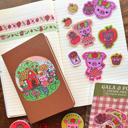 Gala & Fuji Collection - Stickers, Keychains & More!