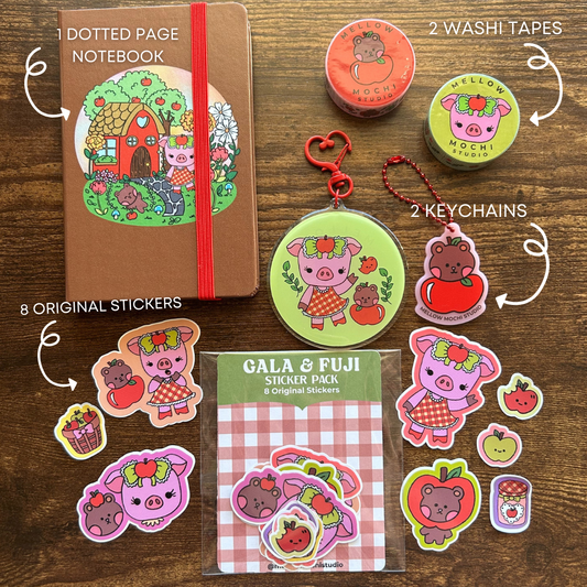 Gala & Fuji Collection - Stickers, Keychains & More!
