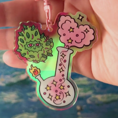 Cute Stoner - Acrylic Keychain